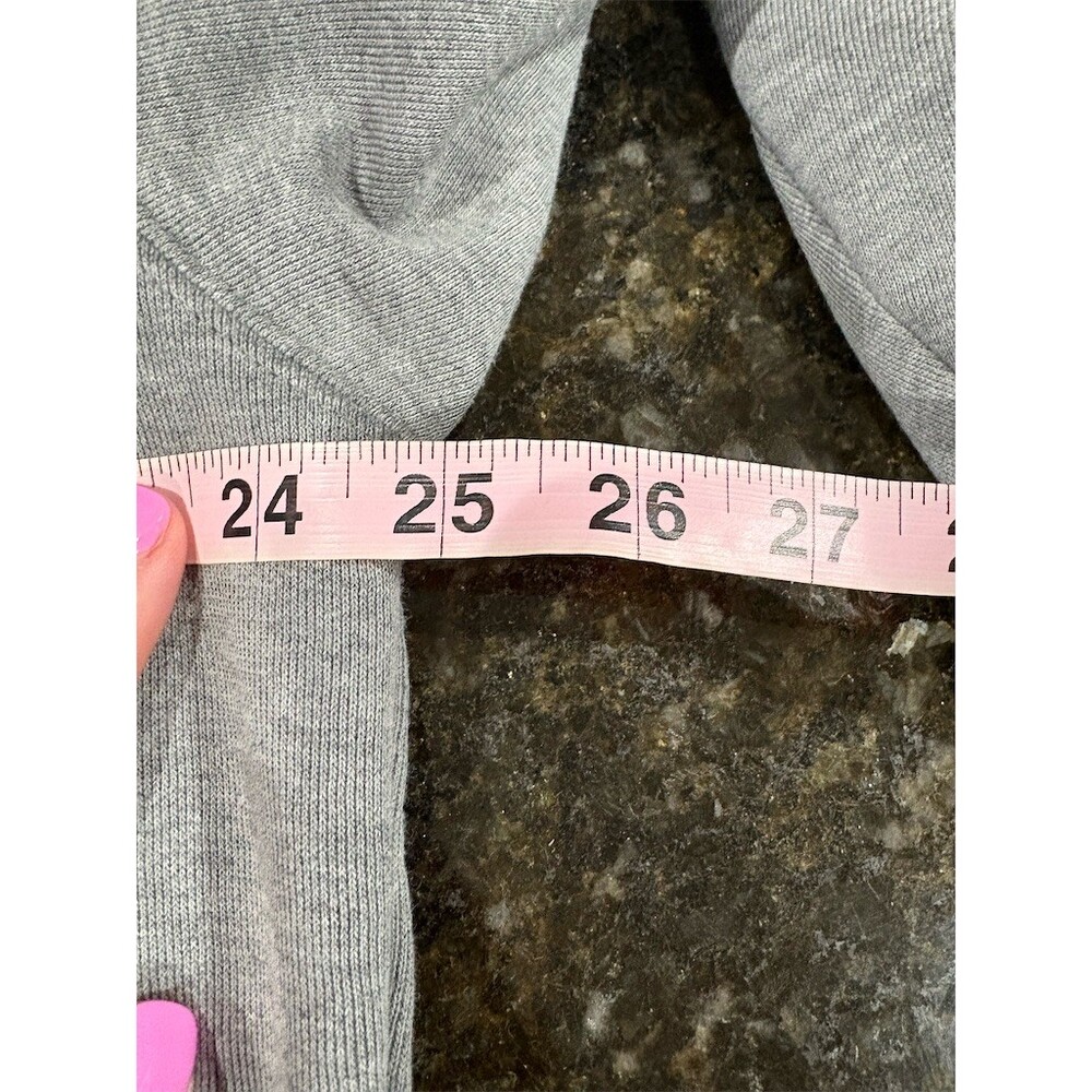 JanSport William & Mary 1/4 Zip Pullover Sweatshirt Gray Mens L Crest - Picture 5 of 7